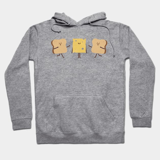 Cheese Hug Hoodie by HandsOffMyDinosaur